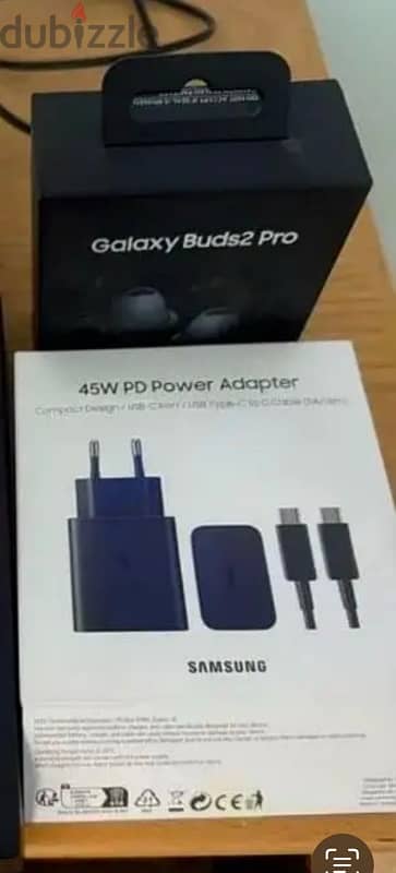 galaxy buds 2 pro +Samsung original 45w charger