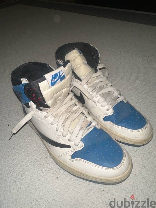 Air jordan 1 retro high og x travis scott shoes (mirror original) 1