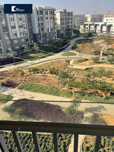 Greenery View Apartment for Sale in Hyde Park New Cairo Partly Furnished