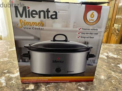 Mienta slow cooker 6 liters