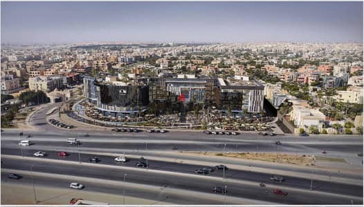 مكتب اداري للبيع في التجمع الخامس new cairo علي محور السادات مباشرا امام كمبوند النخيل Nakheel في voke