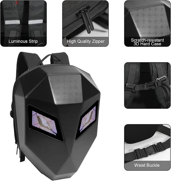 Motorcycle backpack LED 3