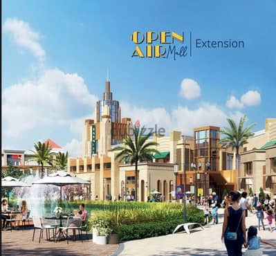 محل للبيع في مدينتي Madinaty في اوبن اير مول open air mall مساحة 46م