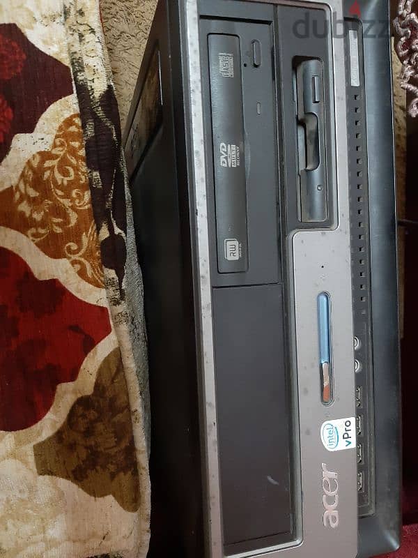 كمبيوتر كامل  مستعمل  Intel core 2duo 6320 Ram DDr2 single channel 10