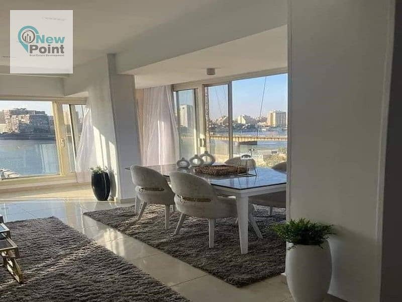 For housing and investment, own a fully finished apartment with air conditioners, appliances and furniture next to the Hilton Hotel in Cairo. 0