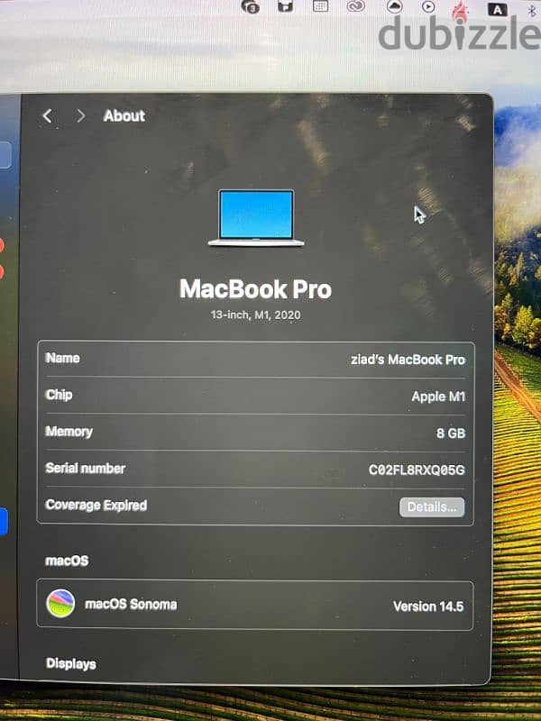 Macbook pro M1 2020 5