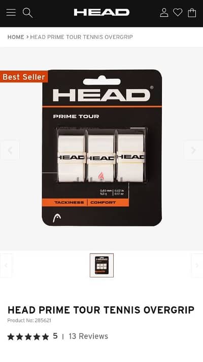 HEAD prime tour Overgrip (tennis & padel)