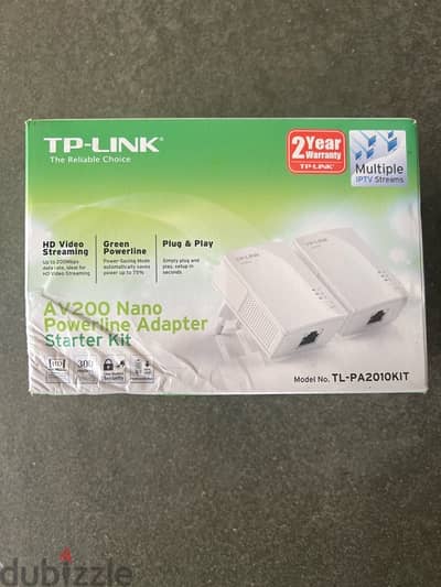 TP-Link AV200 Nano Powerline Adapter Starter Kit