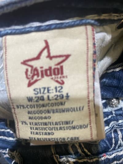 LA idol original jeans size 12