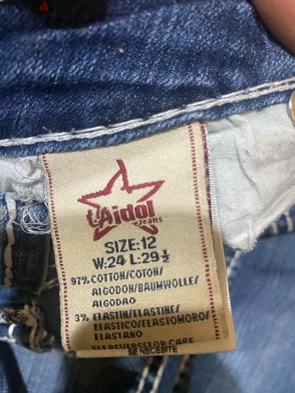 LA idol original jeans size 12 2