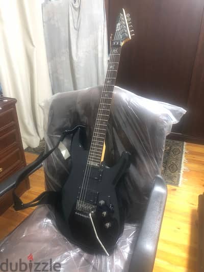 Esp - ltd kh 202 with guitar case and line 6 spider amplifier