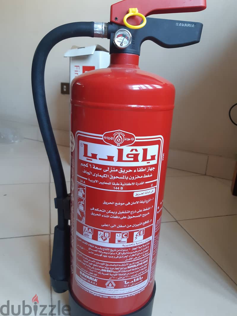 Fire extinguisher bavaria , طفاية حريق بافاريا ٦ كيلو 2