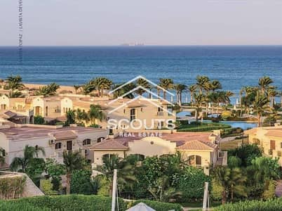 Chalet for sale in Ain Sokhna, La Vista 6 Village, immediate delivery, sea view, first row on the sea, direct sea view, at the best price in installme