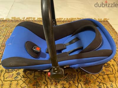 blue car seat