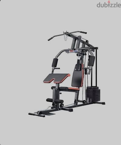 Fox Pro Multi Gym With Bicep 60 Kg - Black