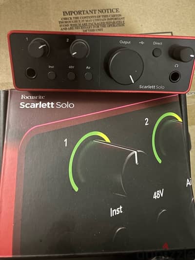 focusrite scarlett solo 4th gen audio interface