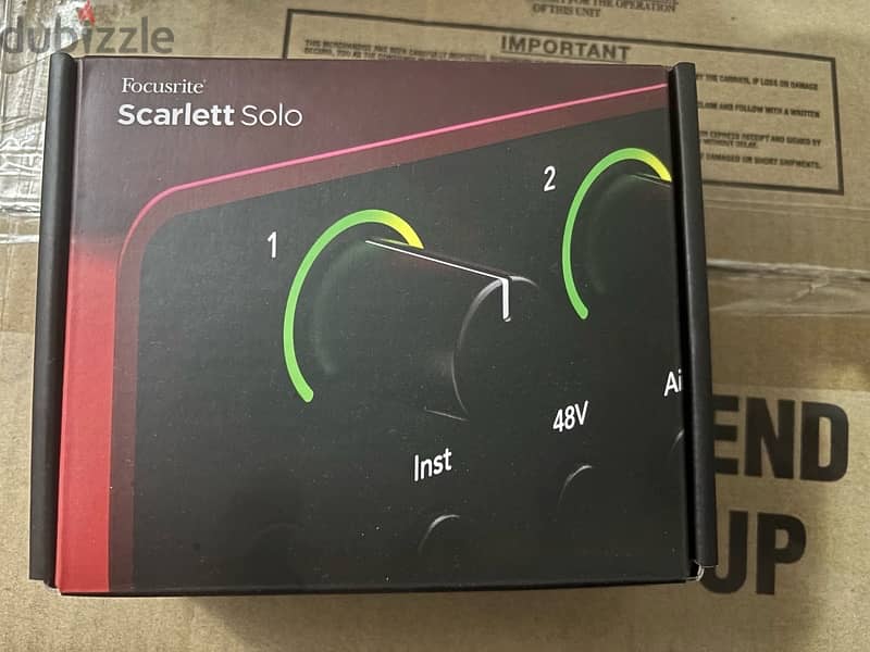 focusrite scarlett solo 4th gen audio interface 1