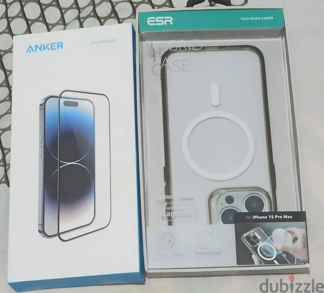 Anker screen protector 15 pro max + magnetic cover 15 pro max 0