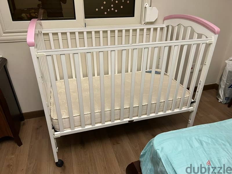 Juniors baby bed with mattress 1