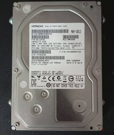 هارد ديسك ٢ تيرا . . HDD 2TB