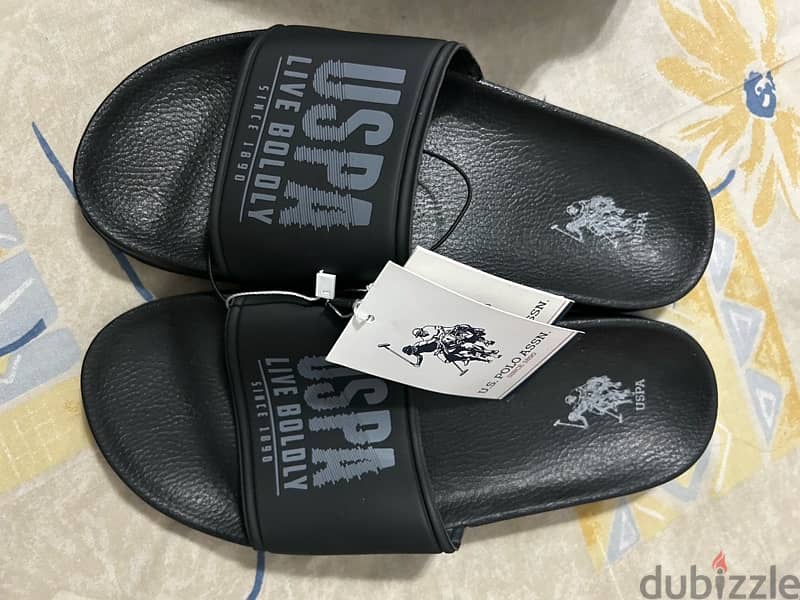 New us polo slides black 0