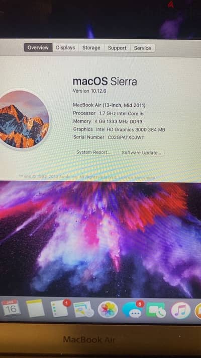 MacBook Air 2011 , 13 inch