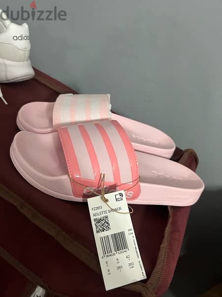 new adidas slides pink 3