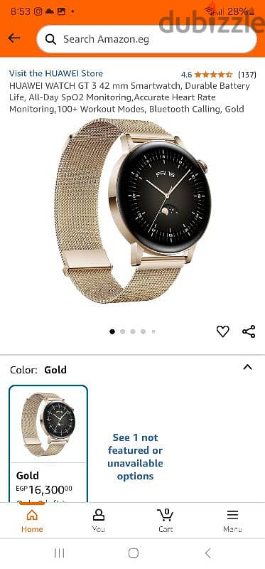 Huawei Watch GT 3 - Gold 4