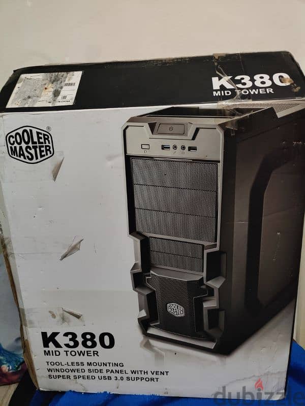 كيسه فاضيه مع باور ٥٠٠ وات cooler master k380 10