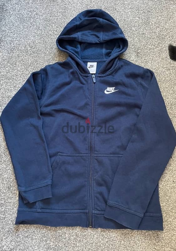 nike zip up navy 0