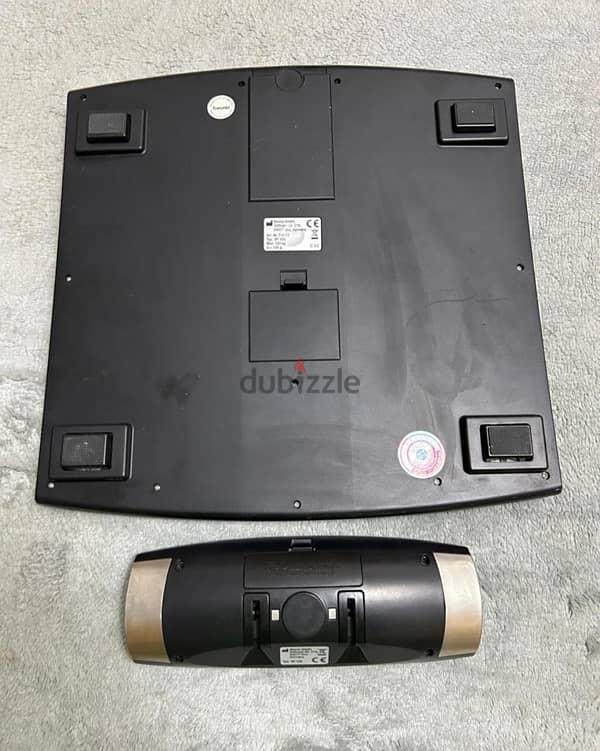 beurer bathroom scale bf100 in good condition with remote for imbody 0