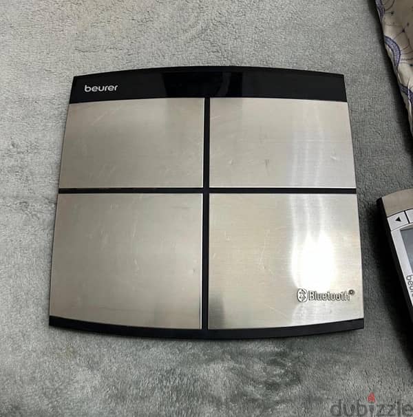 beurer bathroom scale bf100 in good condition with remote for imbody 1