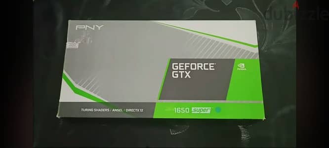 كارت شاشه Gtx 1650 Super بالكارتونة والمشتملات