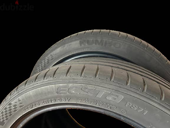 طقم كاوتش مستعمل مقاس - 225/45 R19 7