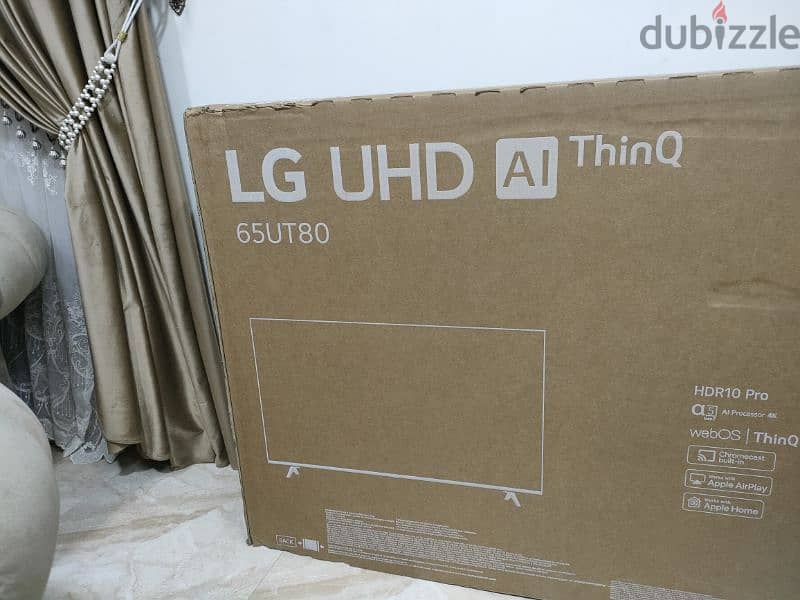 شاشه ال جي ٦٥ 2024 استخدام شهرين موديل LG 65UT80 AI 9