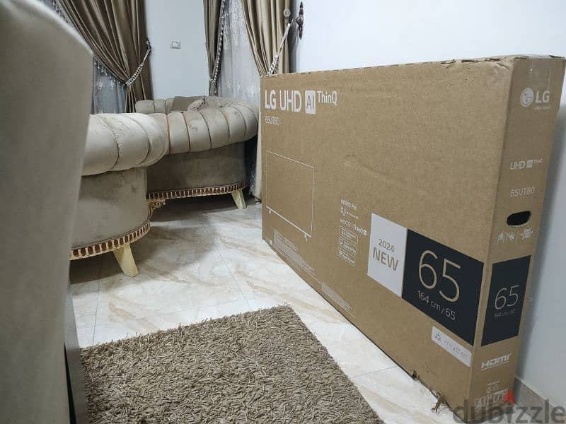 شاشه ال جي ٦٥ 2024 استخدام شهرين موديل LG 65UT80 AI 10