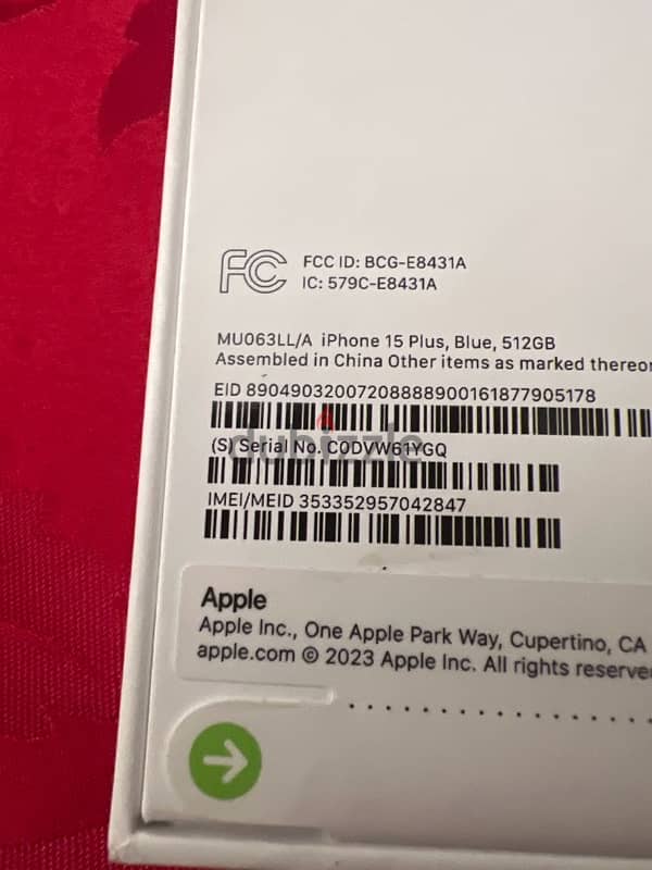 Brand new iPhone 15 plus, Sealed Box 2