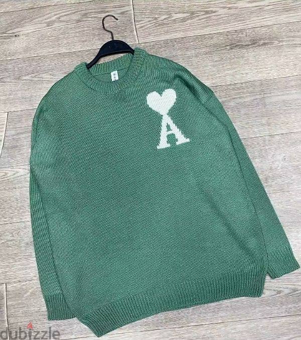 ami pullover (beige/ black/ mint green) all sizes available 1