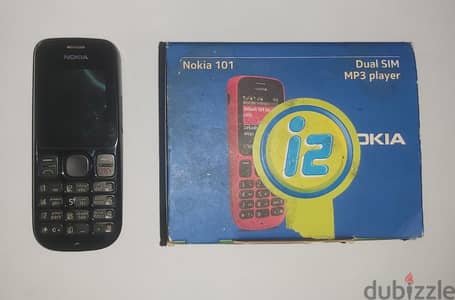 موبايل Nokia 101 أصلي (هندي) بشريحتين بعلبته وبكل حاجته حالة ممتازة