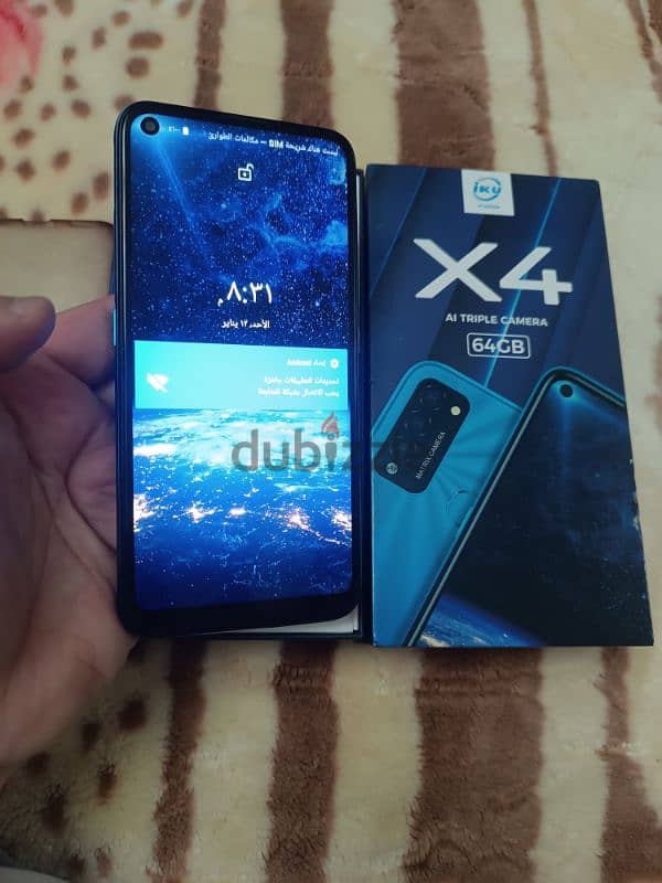 موبيل IKU X4  الرام ٤ والمساحة ٦٤ جيحا بالكرتونة والجراب 1