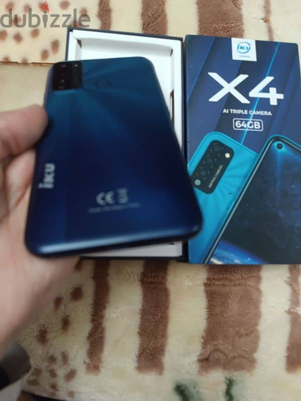 موبيل IKU X4  الرام ٤ والمساحة ٦٤ جيحا بالكرتونة والجراب 11