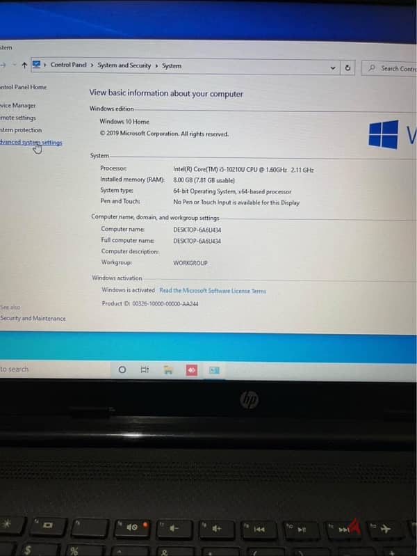 Laptop Hp حاله ممتازه جداً جداً 3