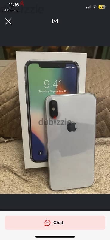 iphone X 256 with box 2