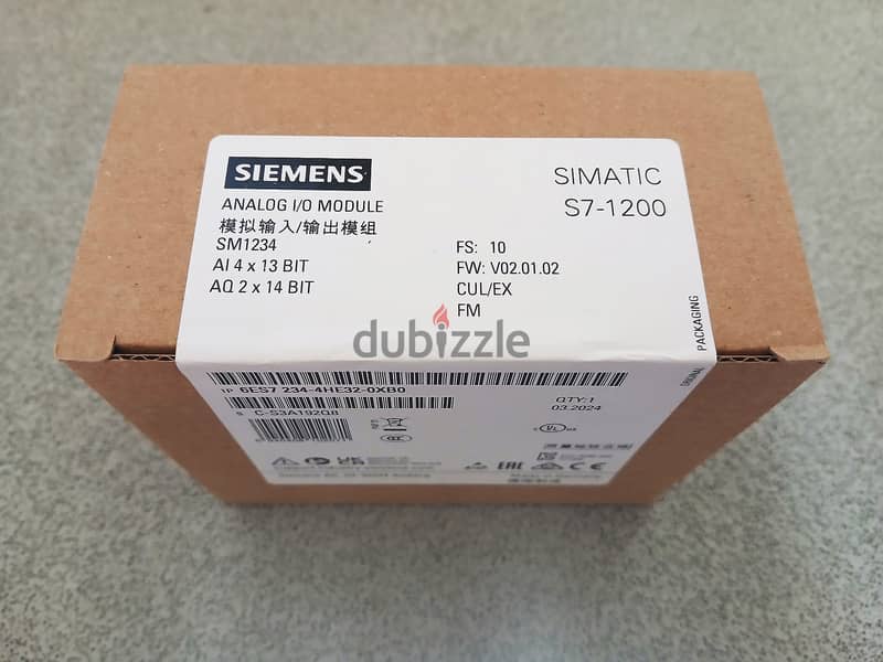 Siemens PLC module S7-1200 (4 AI/2 AO) 1