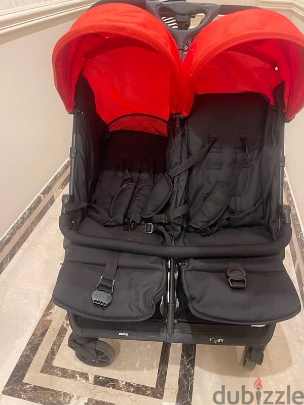 Asalvo twin stroller 0