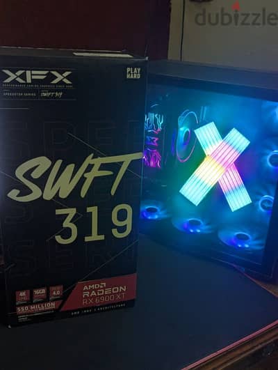 XFX SPEEDSTER SWFT RX6900XT 16GB الكارت جديد بالبرشامه بتاعته