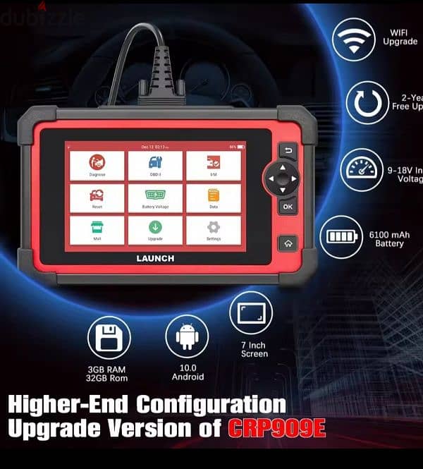 جهاز قراءه وتصليح اعطال السيارات OBD2 المتطور LUNCH CRP 919E 11