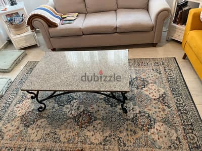 Beautiful Marble/Granite and Iron coffee table great condition