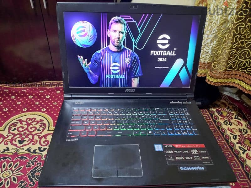 عملاق الجيمنج Corei7 HQ-6th رام 16 هارد1T- 128SSD بكارتGTX 970M DDR5 3