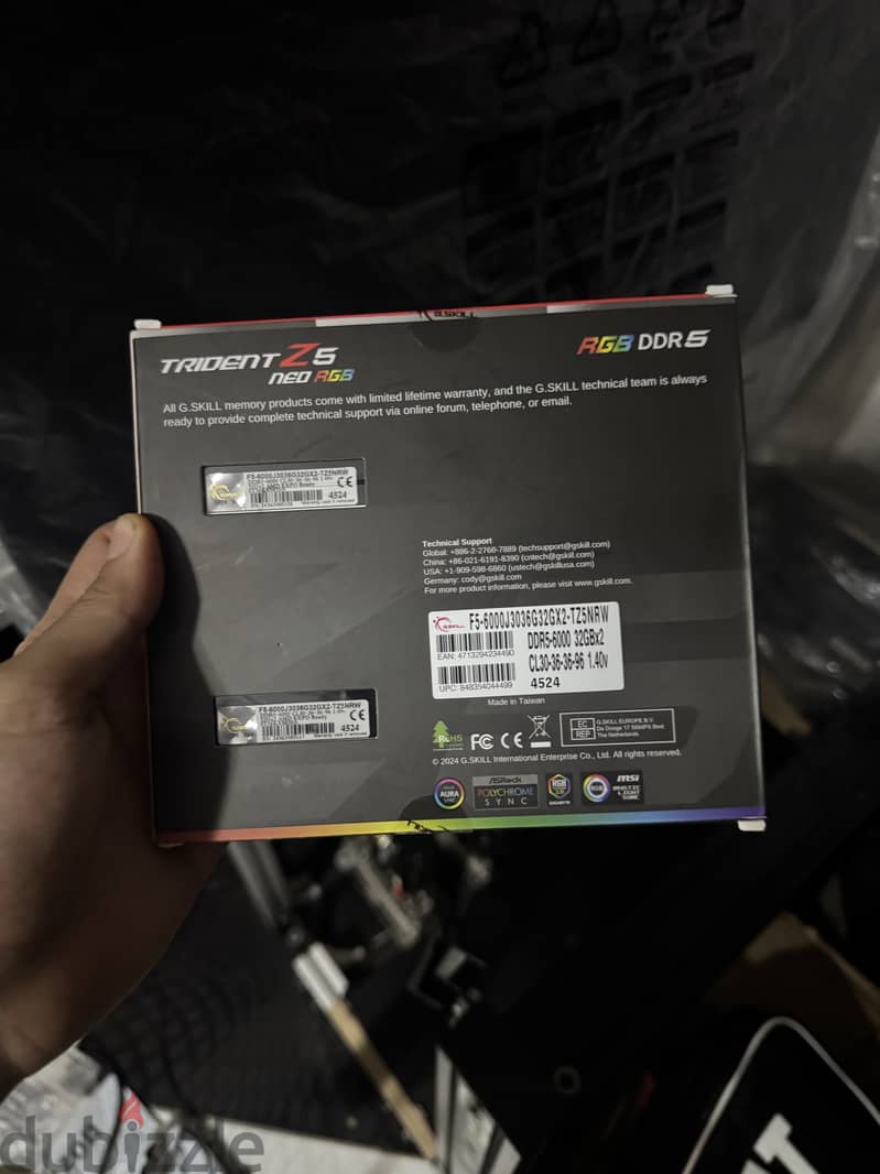 G. SKILL Trident Z5 Neo RGB AMD Expo DDR5 64GB 2x32GB 6000CL30-40-40-96 3